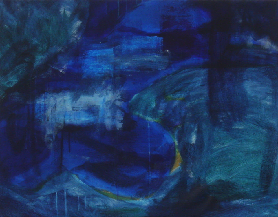 In Memory of Lake Josykol, a painting by Mary O'Connor