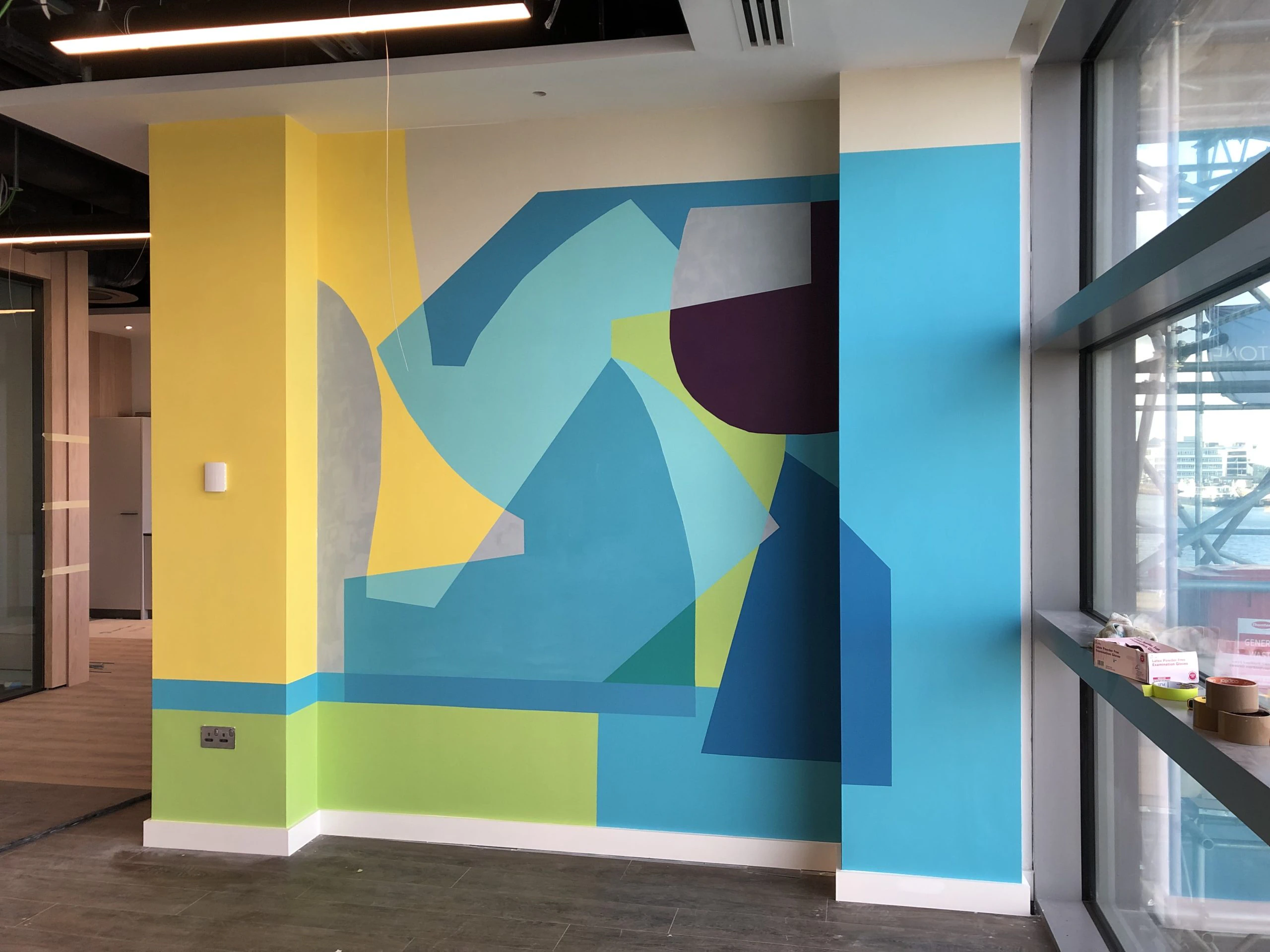 3 Wall mural painitng by Mary O'Connor
