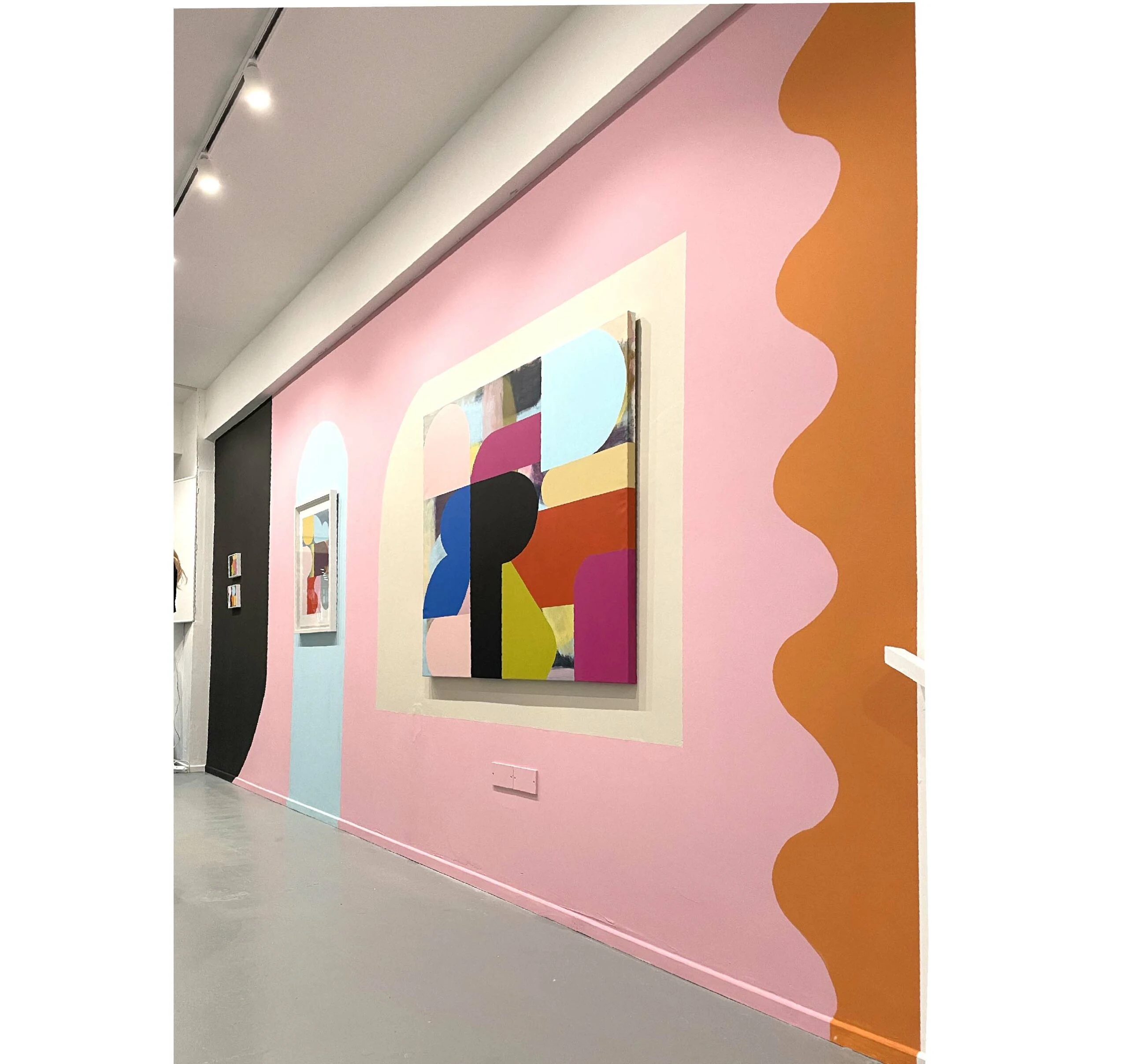 5. 1 second row, Mary OConnor Artist, painting, silkscreen printing, wall mural,Concrete x Canvas Galway