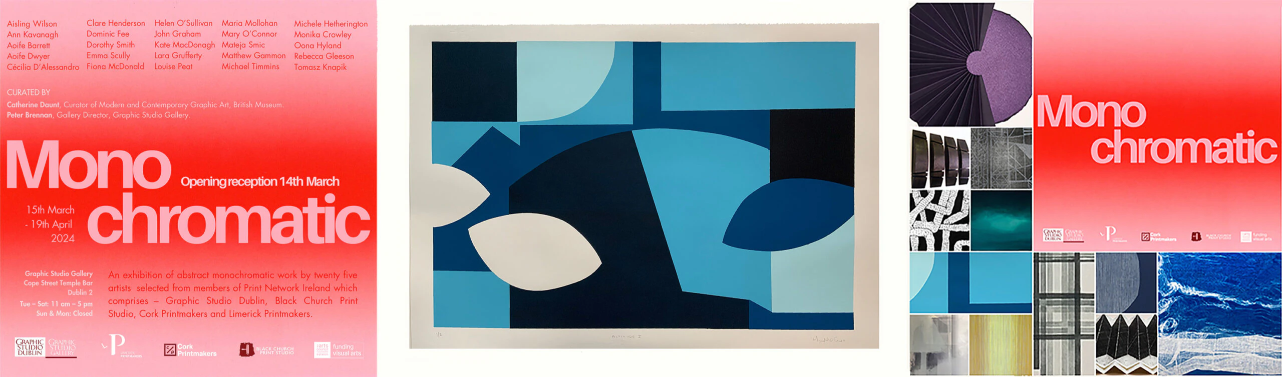 Mary O'Connor, Visual Artist, Silkscreen printer, Painter, Contemporary art, Monochromatic, Curator, British Museum, London, Graphic studio, Dublin, Ireland