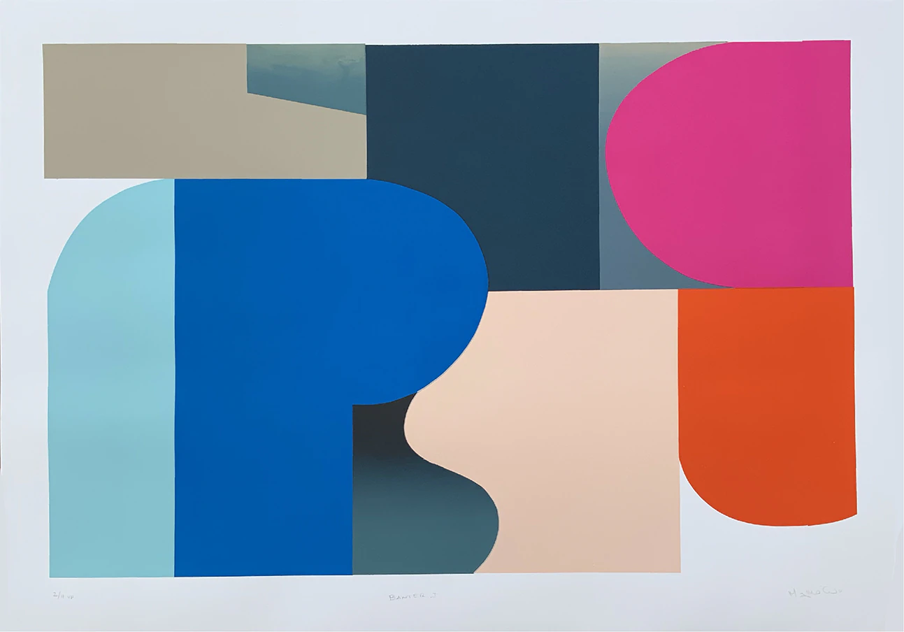 buy Banter I Mary O'Connor Limited edition silk screen print 70cm h x 100cm w