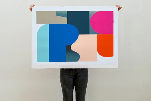 Banter I Mary O'Connor, Limited edition silk screen print, Visual Artist, Dublin, Wexford, Ireland, Handmade, Print, Ireland