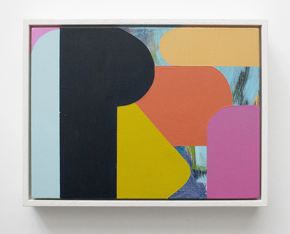 Website Contiguous III, Mary O'Connor, Painting on panel, Visual Artist, Silkscreen printer, Painter, Wexford, Dublin Ireland15cm h x 20cm w