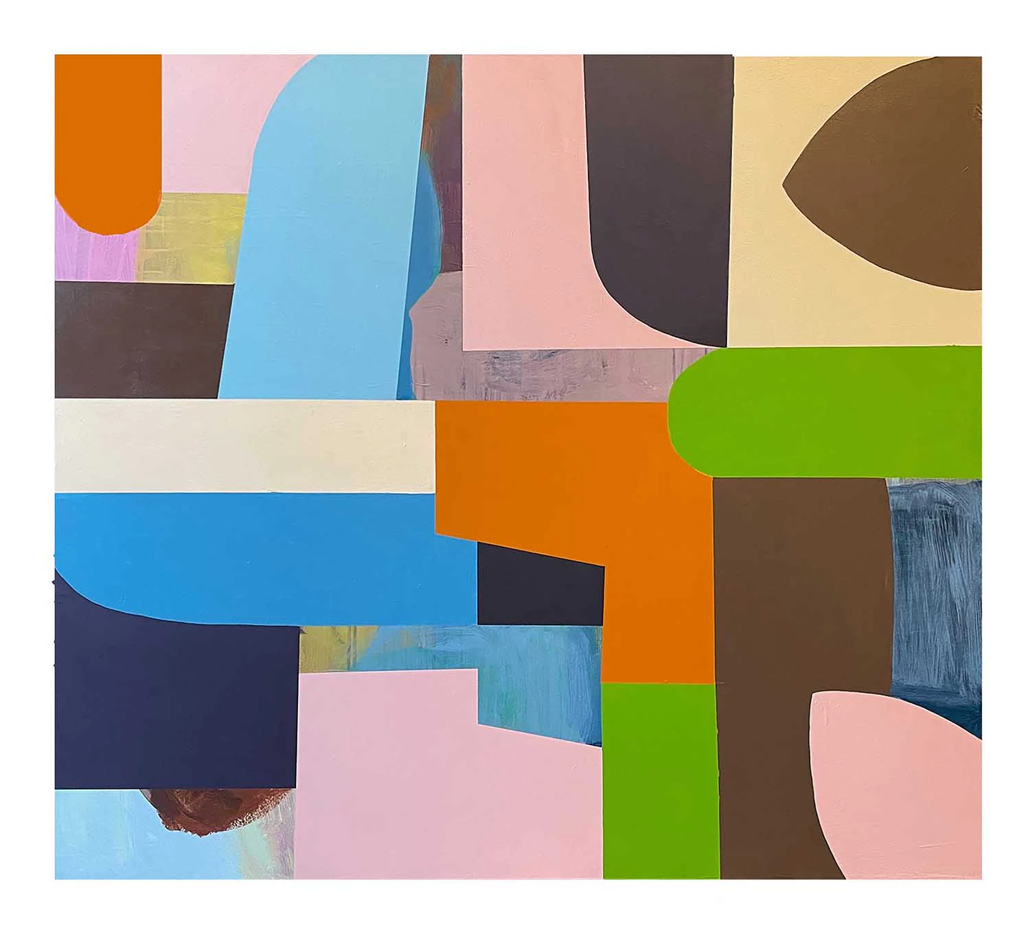 instaTogether III Mary O'Connor Painting on cotton 120cm W x 135cm H