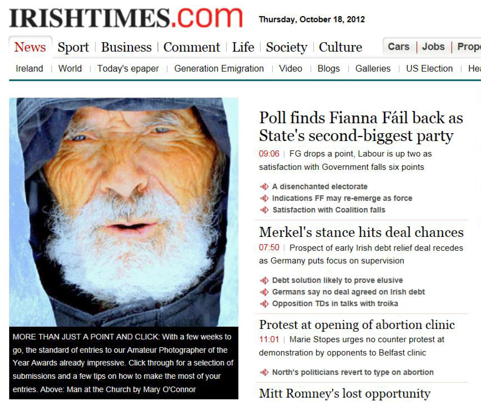 Irish Times - Man at Church