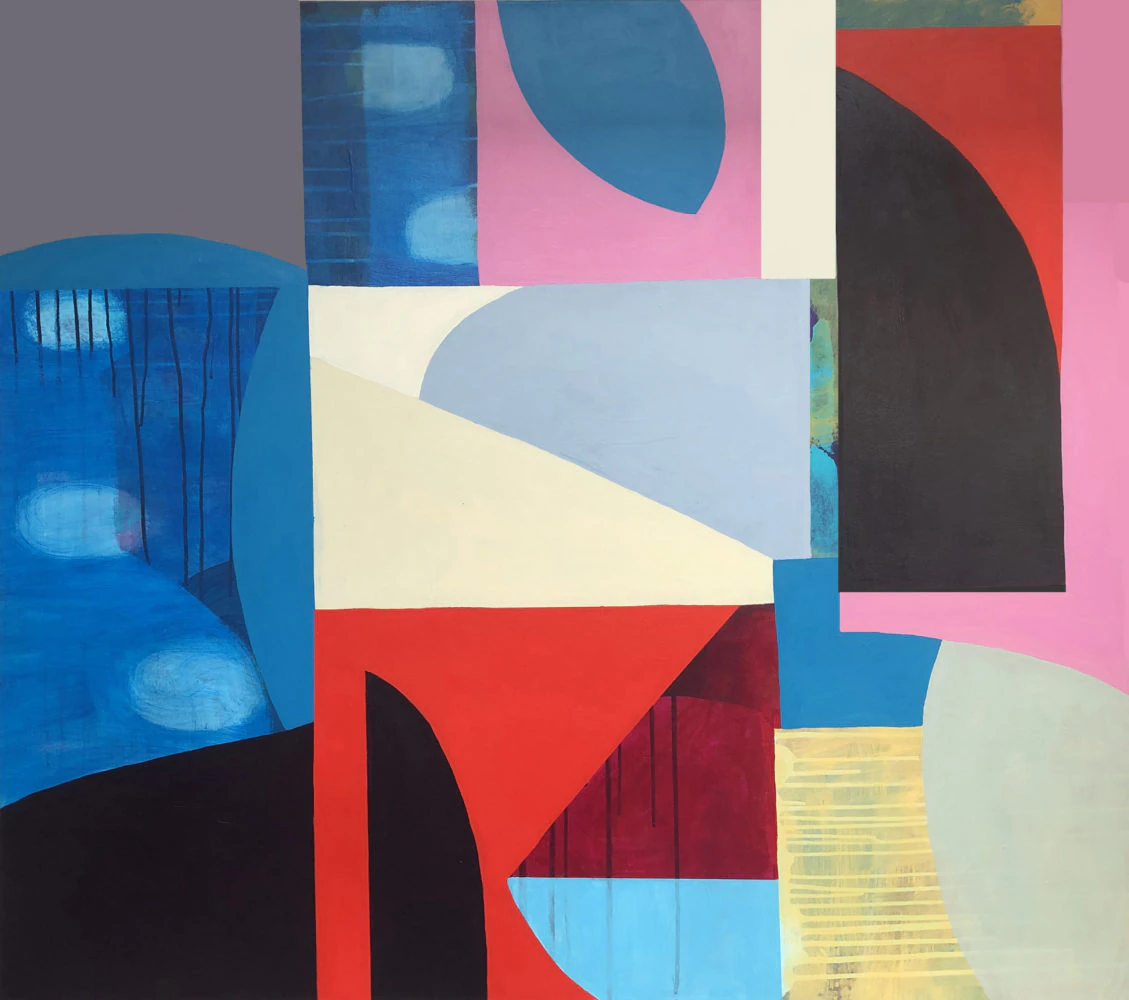 Keel I Painting 120cm h x 135cm w Mary O'Connor, Artist, Dublin, Ireland.