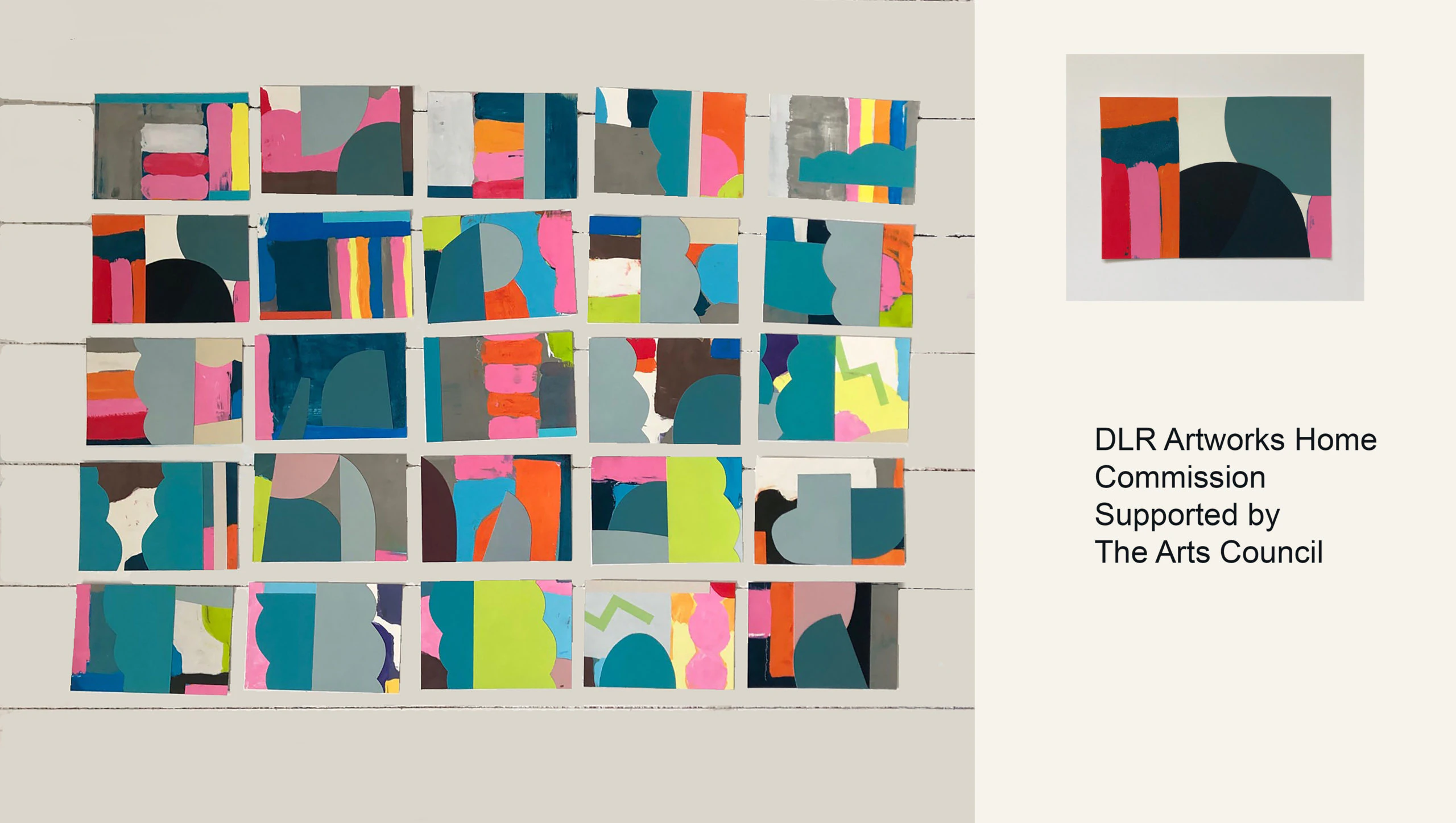 Mary O'Connor. silk screen, mono prints,DLR, Dublin Ireland