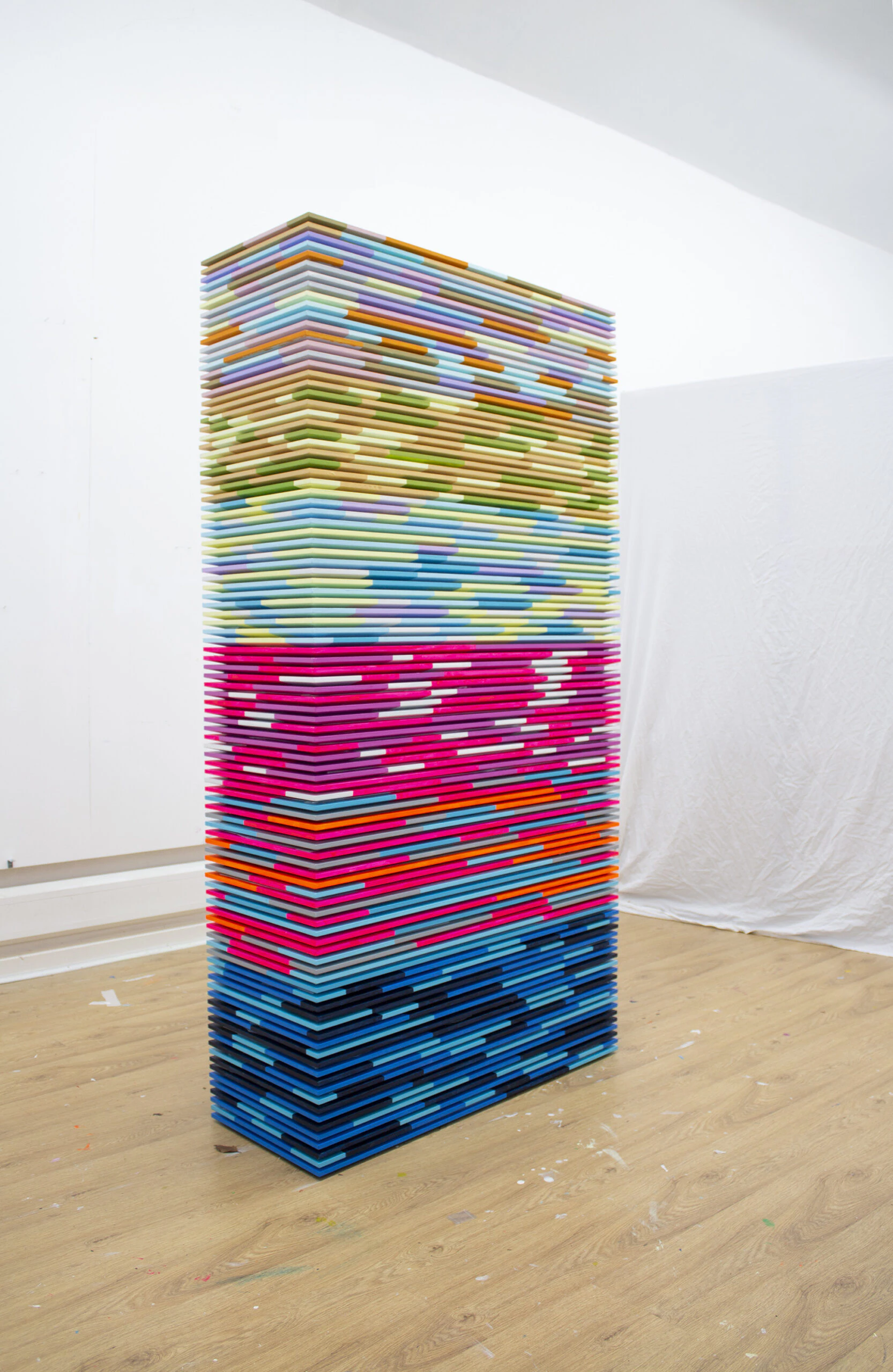 Mary O'Connor Sculpture Fíor na spéire 188cm h x 100cm x 20cm x 100cm x 40cm, view 40cm side, Visual artist, Wexford, Dublin,Ireland