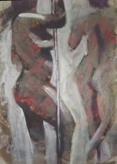 Pole Dancers, a series of nude paintings by Mary O'Connor
