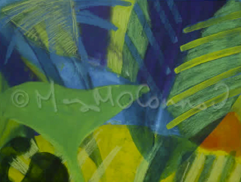 Pooks Hill swimming hole, a painting by Mary O'Connor