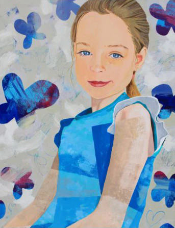 Portrait of Meabh, a painting by Mary O'Connor