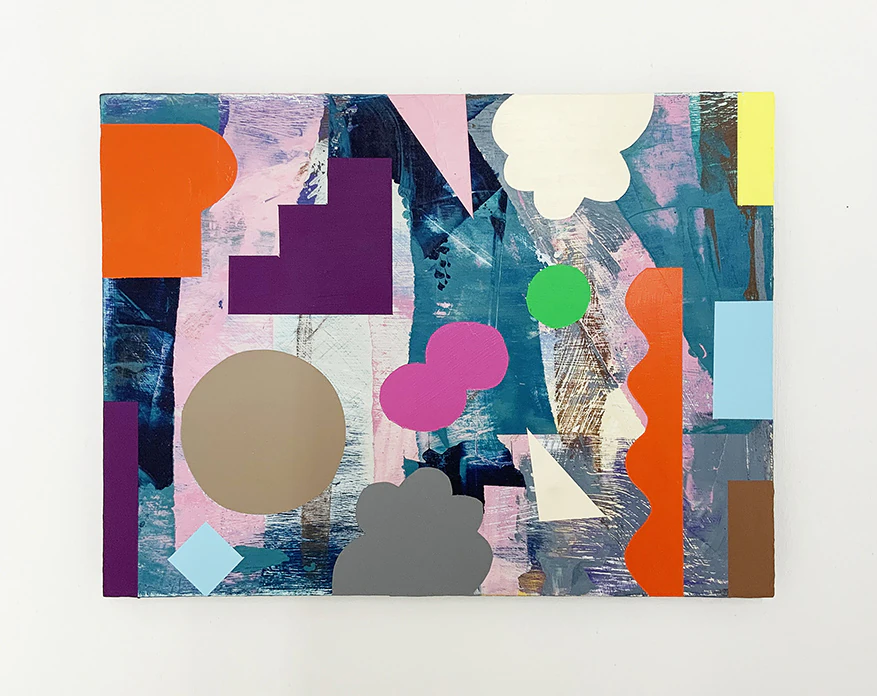 Limelight II Mary O'Connor painting on panel, sculpture, silkscreen print, abstract, contemporary, Ireland, Visual artist