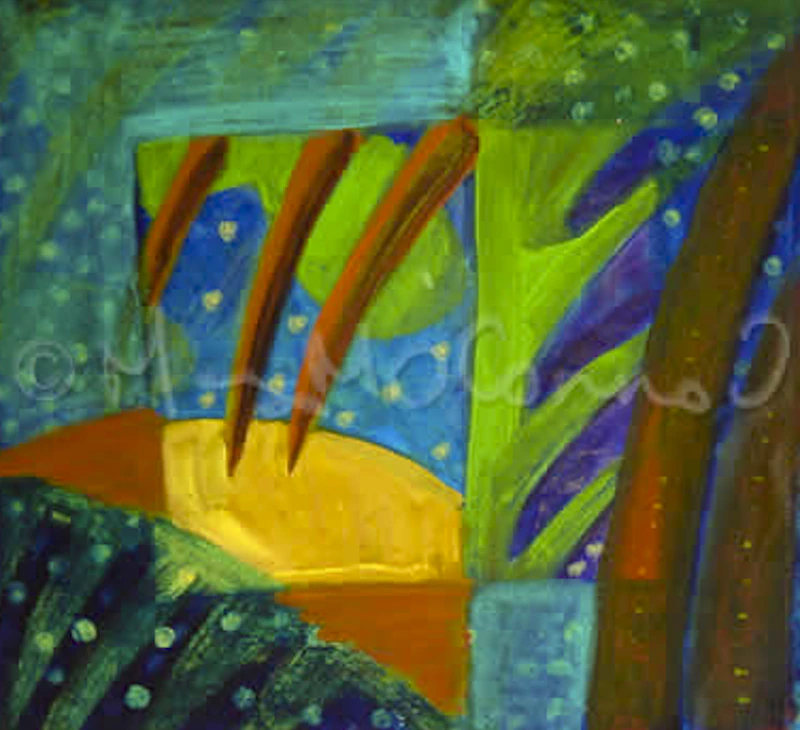 Raining at the break of day, a painting by Mary O'Connor