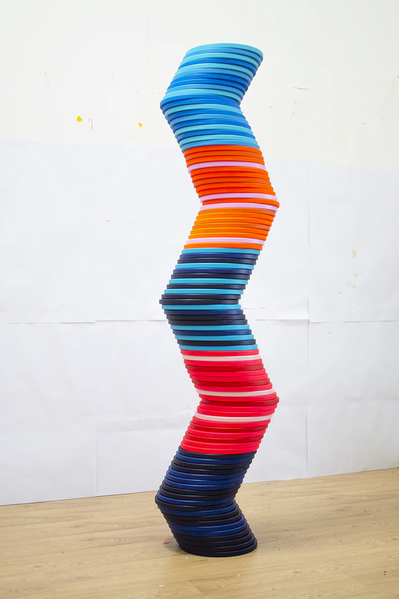 Ripple I, mary O'Connor 190cm h x 38 cm w x 30cm, Visual artist, Dublin, Wexford, Ireland