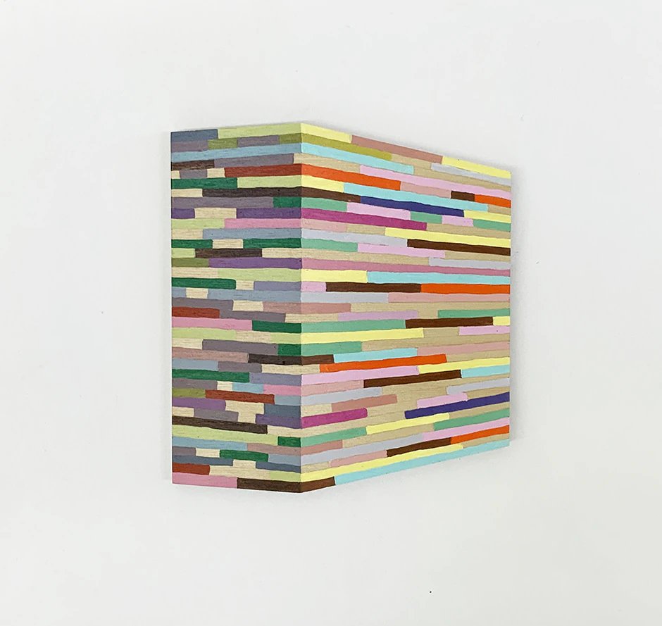 141 small block 1 Mary O'Connor 12mmply x 23cm h x 21cm w Sculpture, Painting, Visual Artist, Contemporary art, Dublin, Ireland