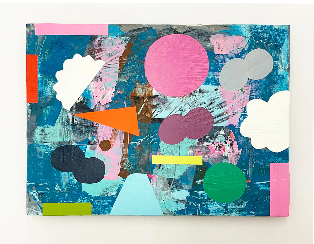 Starlinks III Mary O'Connor Paint on panel 24cm x 30 cm, visual artist, Dublin, Ireland, Sculpture, silkscreen print