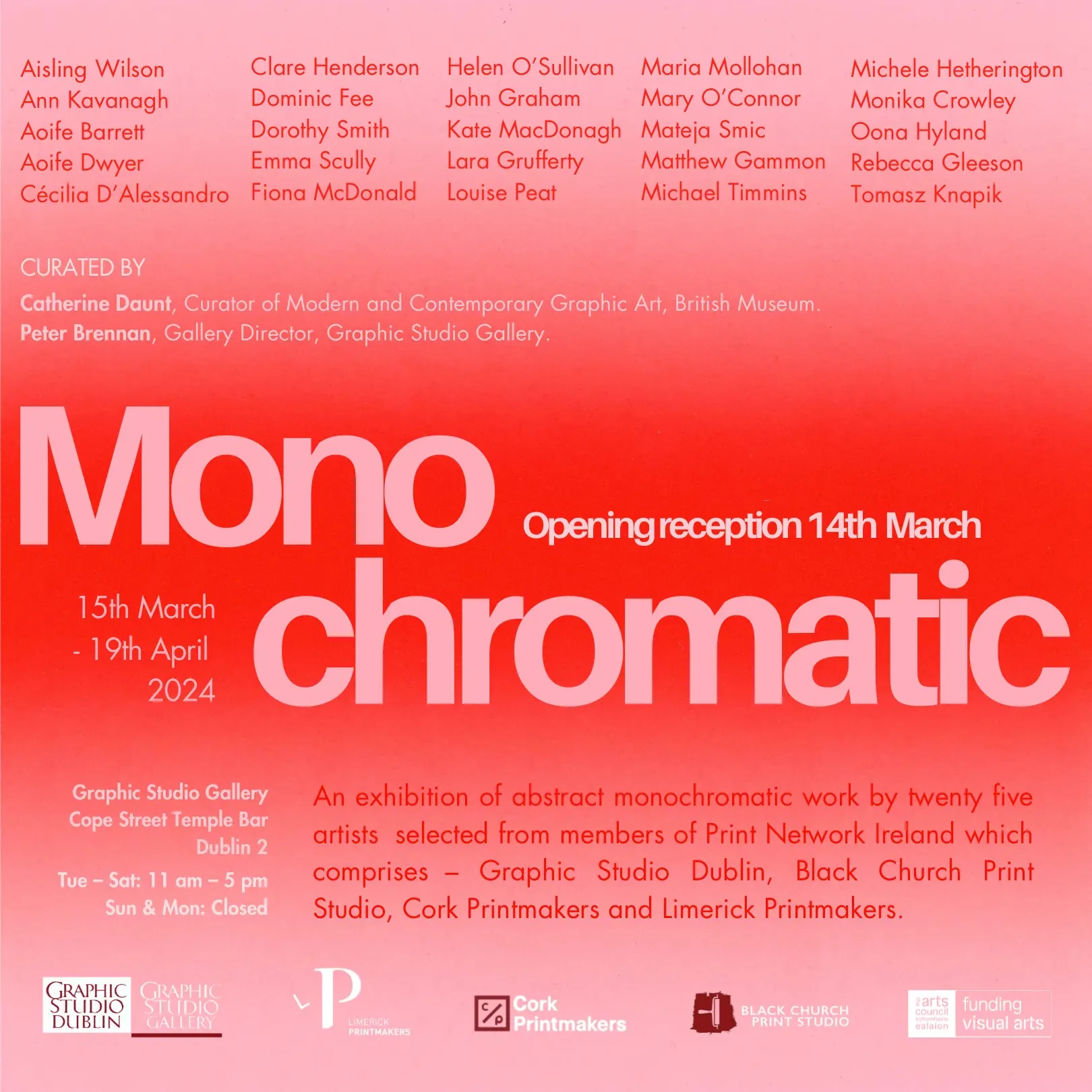 Mary O'Connor — Monochromatic exhibition, British Museum essay